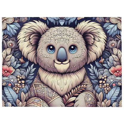 Whispering Wilderness Throw Blanket - Koala