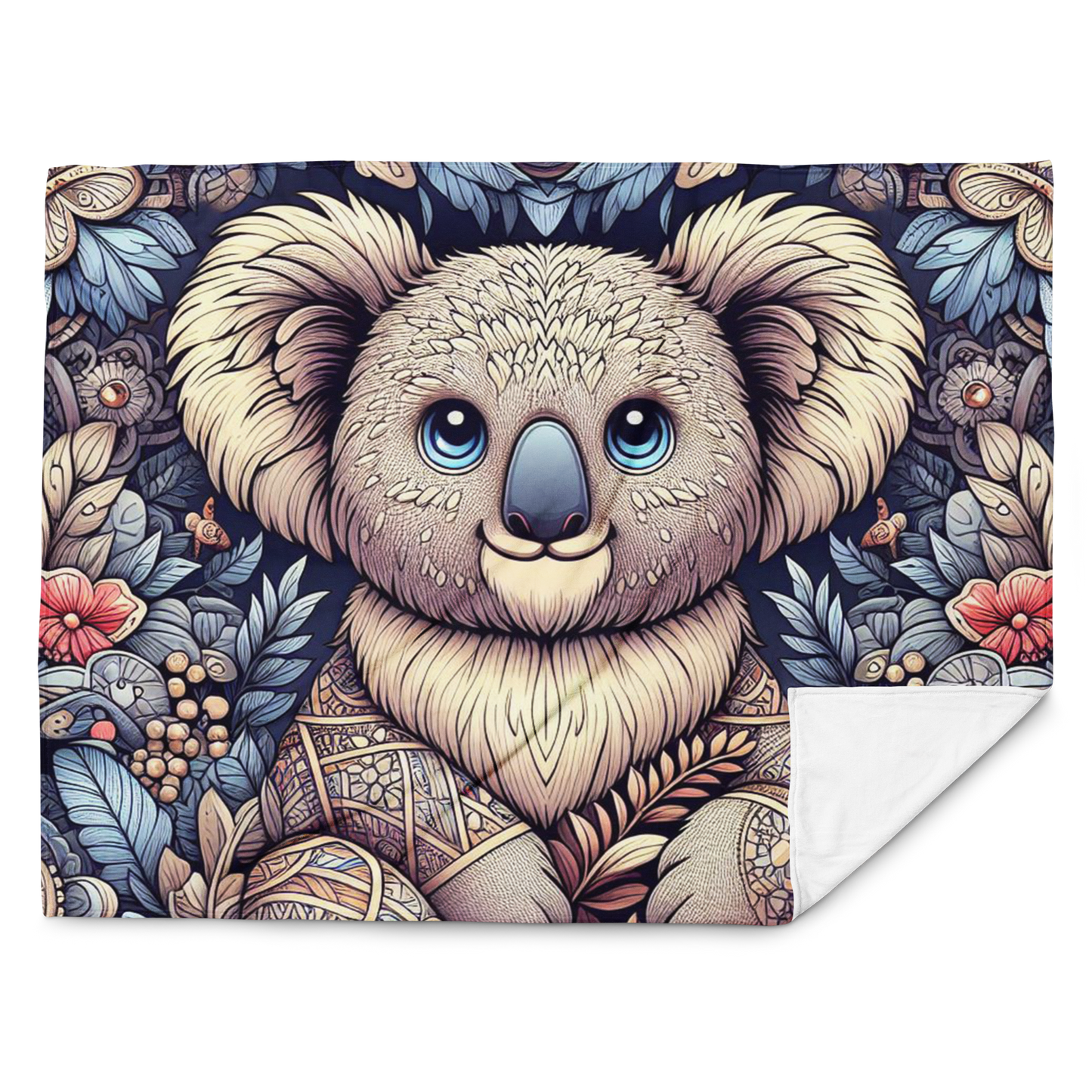 Whispering Wilderness Throw Blanket - Koala