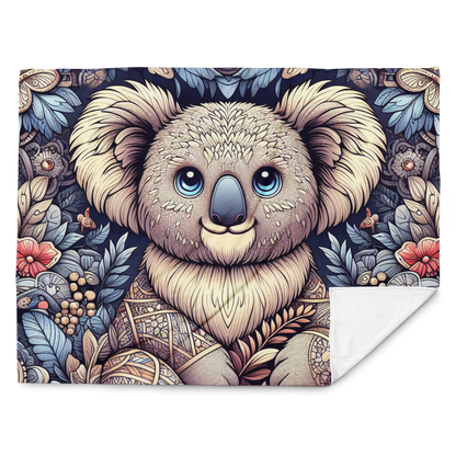 Whispering Wilderness Throw Blanket - Koala