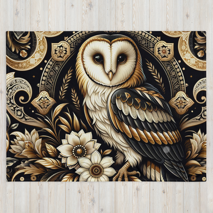 Whispering Wilderness Throw Blanket - Owl
