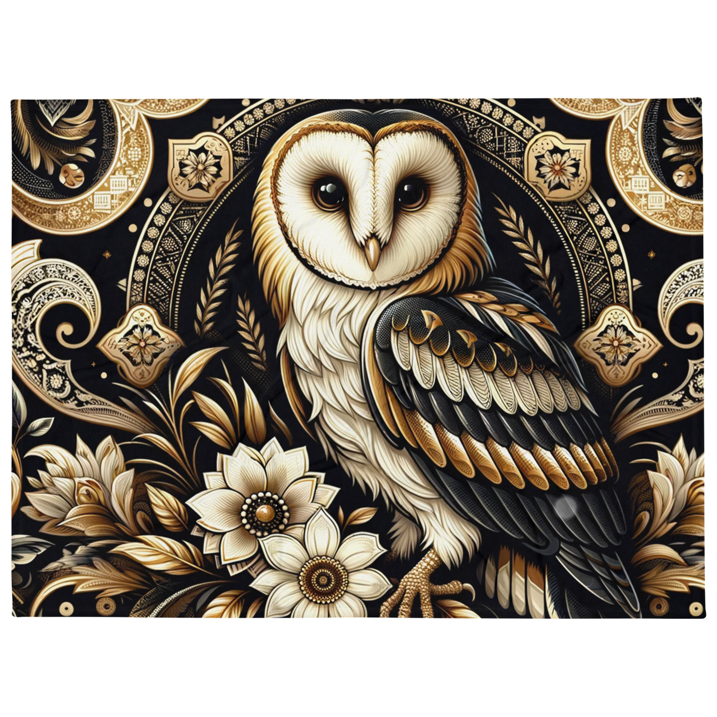 Whispering Wilderness Throw Blanket - Owl